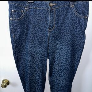 Layne Bryant leopard jeans